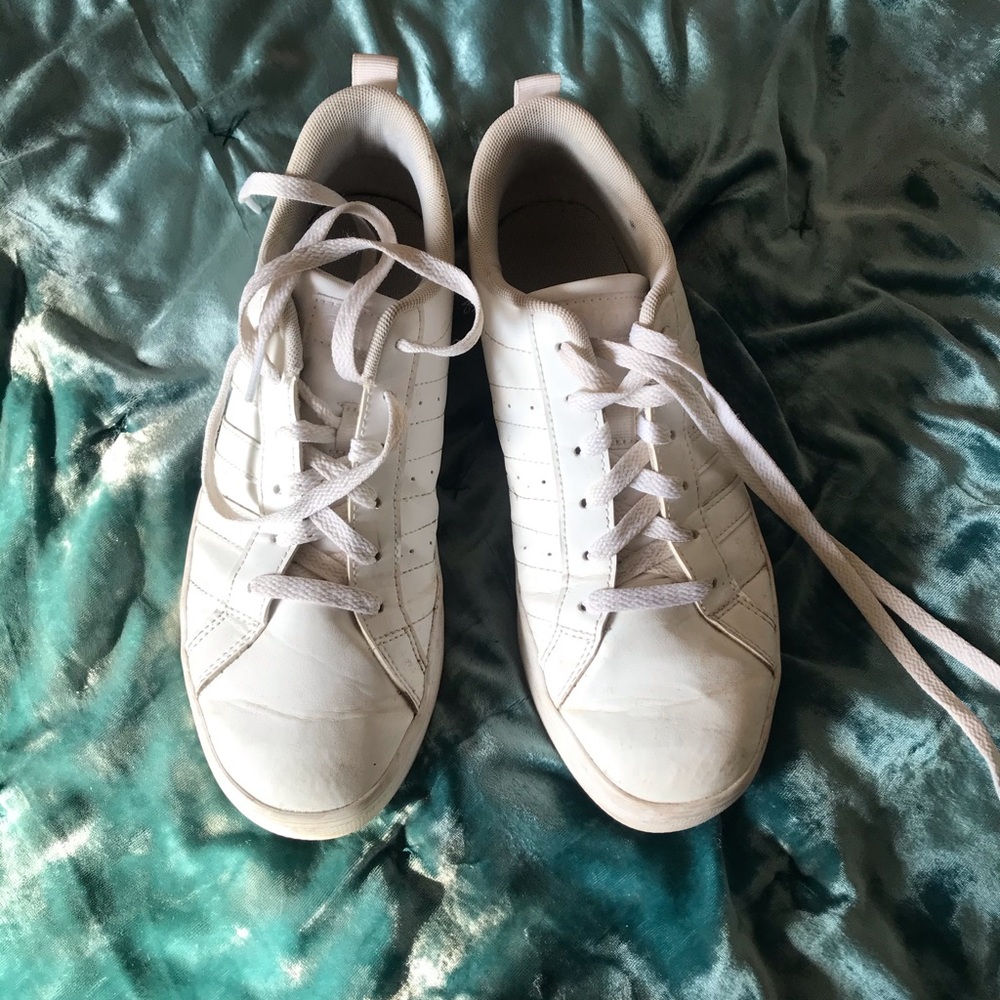 white adidas
